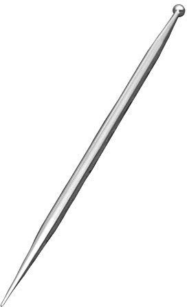 15.8 cm Sugar Stir Needle with Ball - Stainless Steel