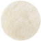 Homie Living Badteppich, Badematte kuscheliger Flauschiger weicher Flor l rutschfest und Waschbar Porto Azzurro (90 cm rund, Beige)
