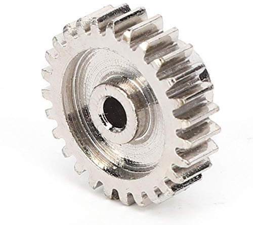Vbest life 27Teeth Metallmotor Ritzel RC Modell Auto Upgrade Ersatzteil Passend für Wltoys 1/14 144001(Silber)