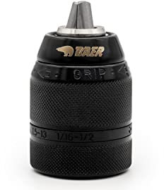 BaerCoil BAER MULTI Mandrino a sgancio rapido 1,5-13,0 mm 3/8-24UNF – Mandrino per macchine manuali – Testa di trapano – Trapano – Martello perforatore