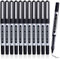 KANOSON Kugelschreiber Schwarz Set,12 Stück Gel Stifte Tintenschreiber Gel Kugelschreiber, 0,5mm Gelschreiber für Schreiben Skizzieren Zeichnen Färben Büromaterial