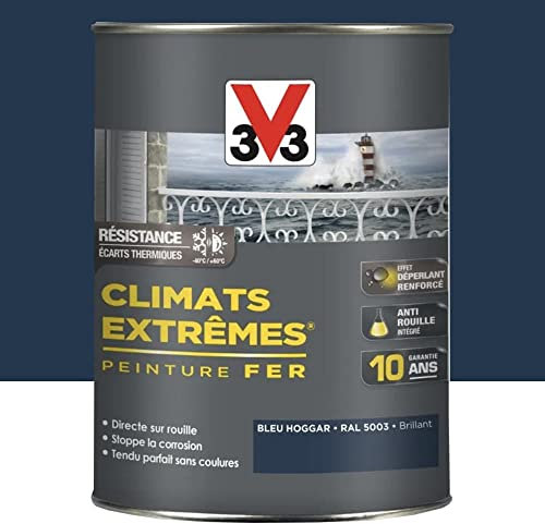 Peinture fer climats extremes 1,5L V33 - Teinte: Bleu hoggar
