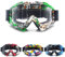 APEBAZY Lunettes de moto tout-terrain anti-UV, coupe-vent, avec protection UV et anti-buée, vert