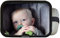 EZI MIRROR SQUARE - Miroir carré grand format pour siège arrière bébé, légèrement courbé, rotation à 360°, plastique recyclé, pour une vue optimale