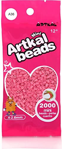 Artkal® MINI A Soft 2,6 mm Bügelperlen Beads / 2000 Stück / A36 Old PINK Steckperlen