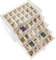 Nwvuop Acryl Schmuckschatulle 5 Schubladen Schmuckkästchen Ring aufbewahrung Schmuckaufbewahrung Organizer für ohrringe Ring Jewellery Organizer Beige