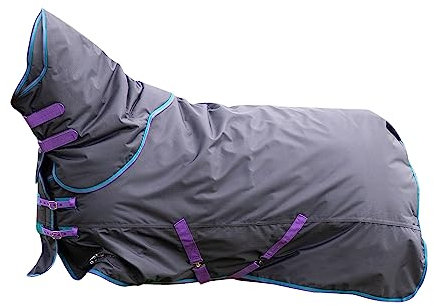 Shires Tempest Original 300 Pferdedecke und Hals-Set, Schwarz, 1,2 m