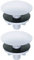 Lot de 2 cache-trous pour évier de cuisine en acier inoxydable 50 mm