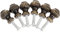 Mgoodoo 6 Stück Vintage Messing Runde Kürbis Schmuck Box Knöpfe Schrank Pull Griff