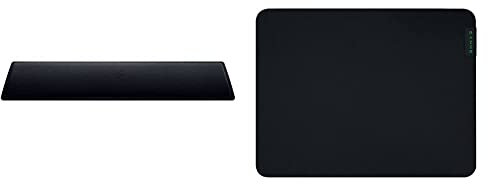 Razer Wrist Rest - Ergonomische Handballenauflage für Gaming Tastaturen im Full-Size-Format Schwarz & Gigantus V2 Medium - Weiches Gaming-Mauspad, 360 x 275 x 3mm - Schwarz