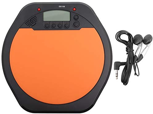 Übungstrommel-Pad-Set, Multifunktionales Trommel-Übungspad mit Kopfhörer für Anfänger Elektronisches Schlagzeug
