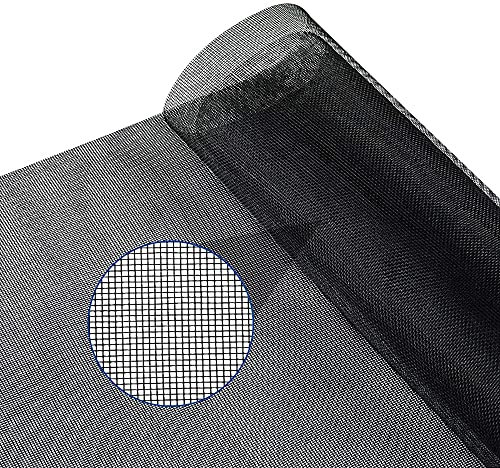 Biocare Insect mesh for Windows Mosquito Window Screen Mesh Durable Fly Screens Replacement Fibreglass Fly Bugs Net Black Colour 1.2 Meter Wide.