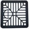 Drain Grille Cover Square Gulley Grid Drain Cover Grate Lid Heavy Duty 150mm x 150mm (6” x 6”) Black