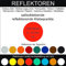 185 Stück Klebepunkte rot reflektierend aus Folie rund 10 mm selbstklebend wetterfest Aufkleber Reflektor Etiketten Sticker Decal Markierungen Organisieren DIY basteln verzieren Geocaching
