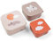 Done by Deer Snackbox-Set 3-er Pack Happy clouds Rosa - Praktischen Snackboxen in drei verschiedenen Größen - Box: 100% PP, Deckel: 100% PE in Lebensmittelqualität