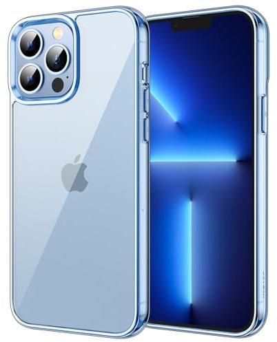 JETech Case for iPhone 13 Pro 6.1-Inch, Non-Yellowing Shockproof Phone Bumper Cover, Anti-Scratch Clear Back (Sierra Blue)