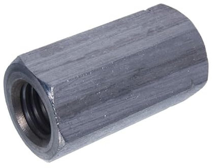 NAJDER Set di 10 dadi a bussola lunghi M12, dado per albero filettato esagonale, dado di accoppiamento, vite distanziatrice per manicotto, acciaio inox A2-AISI 304, DIN 6334