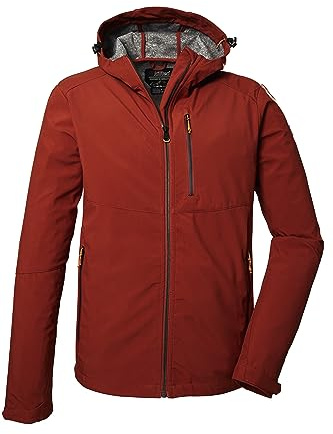 killtec Herren Softshelljacke/Outdoorjacke mit Kapuze KOS 259