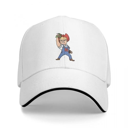ENWIND Baseballmütze Nebraska - Herbie Husker Cap Baseballkappe Gentleman Hut Kappe Frau Hut Herren Gedruckte Mode verstellbare Hüte