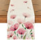 Artoid Mode Klatschmohn Blatt Frühling Tischläufer, Sommer Saisonnal Küche Tisch Dekoration Drinnen Urlaub Party Dekor 40x300 cm