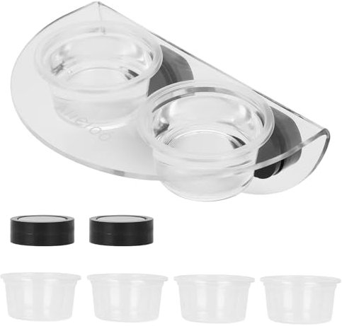 AIICIOO Gecko Gamelle magnétique pour Reptiles - Bol d'eau pour Terrarium - Bol à Eau avec 6 Tasses à Nourriture - Soucoupes pour Dragons barbus, Gecko, lézard