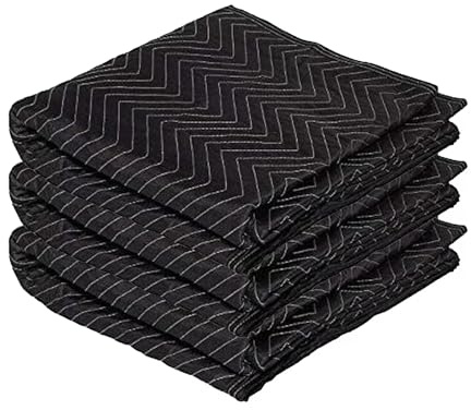 Moving Blanket 40x 72 Moving Pads for Furniture Protection Quilted Packing Shipping Blankets for Furniture Moving Supplies (3 Pack)