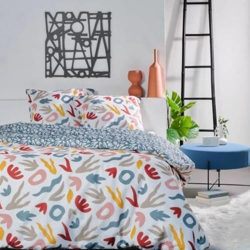 TODAY Wende-Bettwäsche für Doppelbett, Sunshine, aus Baumwolle, Bedruckt, 240 x 260 cm