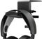 Brainwavz Hoist - Headphone Hanger Stand with Adjustable Clamp, Screws On to Desks & Shelves, No Mess, Space Saving Headset Holder, Easy to Install - Black