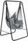 YITAHOME Hamaca colgante con estructura de 85 x 92 x 153 cm, estructura de acero estable, soporte para hamaca con columpio colgante, carga máxima de 150 kg, mecedora con 2 ganchos y 1 bolsillo lateral