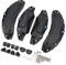 AOWINHIT 4 Pcs 18in 19in Wheel Hub Caliper Covers Aluminium Alloy Disc Brake Caliper Guard Protector Cover for 2023 Coloring Design (Black),Sports Bags