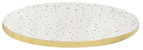 Oviala Terrazzo Tischplatte, rund, Melamin, 60 cm