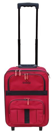 Acclaim Redcar Professional Bowlers Bowls Level Green Lawn Flat Short Mat Indoor & Outdoor Trolley Bowling Bag and Waterproof Bag Cover (Red/Black Trim)