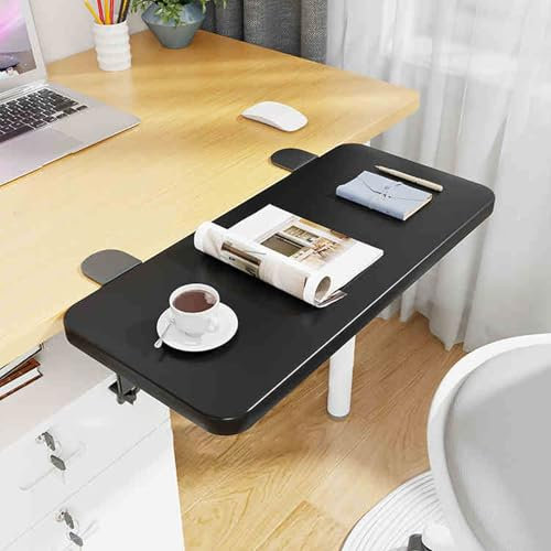 Wansiman Desk Extender Tray,Foldable Keyboard Tray,Desktop Keyboard Extender,Clamp On Keyboard Table Mount,Keyboard Extension Table,Punch-Free,Extended Space,For Desks,Bookshelves,Tables