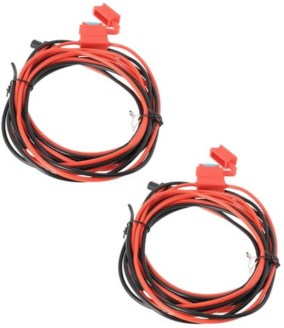 OTOTEC 2Pcs Radio Power Cable HKN4137 12V Mobile Radio Power Cord with Inline Fuse and Terminals HKN9402 Power Cable Compatible with Motorola GM3188 GM3688 Length 3M