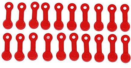 Tomvorks Zerk Fitting Cap Bremse Bleeder Schraube Abdeckung Staub Dicht Abdeckung 20Pcs für Auto Motorrad RA145 (Rot)