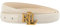 USRUTIUD Damengürtel Buchstaben Dünngürtel Cowide Mit Jeans Casual Hosen Dekoration Weibliches Leder-beige-105 Cm
