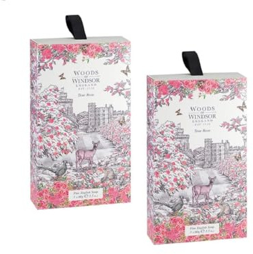 2 x Woods of Windsor Gästeseife True Rose 3 x 60g (2 x 1 Stück)