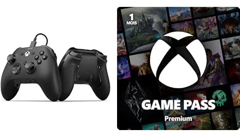 SCUF VALOR PRO Manette Xbox – Noir + Xbox Game Pass Premium – Abonnement de 1 mois - Code jeu à télécharger