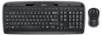 Logitech MK330 Kabelloses Tastatur-Maus-Set, 2.4 GHz Verbindung via Unifying USB-Empfänger, 4 programmierbare G-Tasten, 12 bis 24-Monate Batterielaufzeit, PC/Laptop, Ungarisches Layout - Schwarz