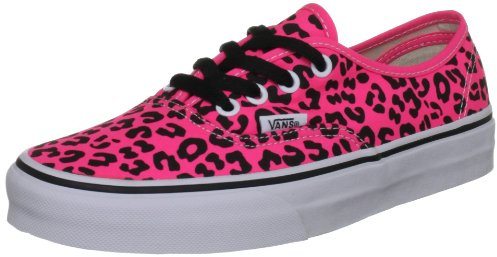 Vans U Authentic, Baskets Mode Mixte Adulte - Rose (Neon Leopard), 40.5 EU (8 US)