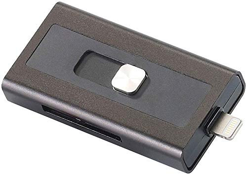 Callstel iPhone Speicher: microSD-Speichererweiterung für iPhone & iPad, MFi-zertif., bis 128 GB (Speichererweiterung 5s, USB Stick für, microSDHC Speicherkarten)