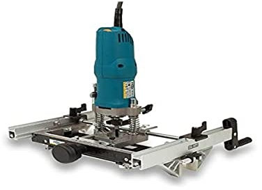 VIRUTEX 2900805 - Fresadora de herrajes FR129VB 230V 1000W pinza 8mm 27.000 rpm + kit bisagras invisibles 16 mm con maletín 4,3 Kg
