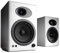 Audioengine A5+ (Plus) 230W Aktiv-Regallautsprecher | Eingebauter Analogverstärker | Desktop Lautsprecher mit Fernbedienung | Cinch- und 3,5-mm-Klinke-Eingänge | Kabel inklusive (Weiß)