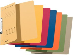 LEITZ Einhakhefter, DIN A4, Manilakarton, gelb 4002432306923