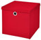 1 Stück Faltbox Rot 28 x 28 x 28 cm Aufbewahrungsbox faltbar mit Deckel