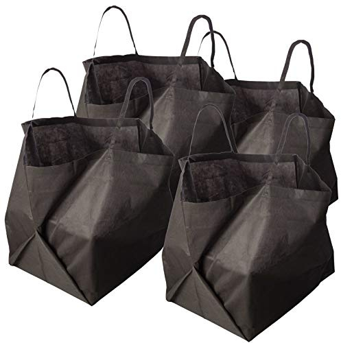 4X Atmungsaktiver Gartensack Kompostsack 343 L dient gleichzeitig als Komposter