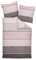 Janine 65016 Feinbiber Bettwäsche Davos 200x220 cm + 2X 80x80 cm Beere-Mauve