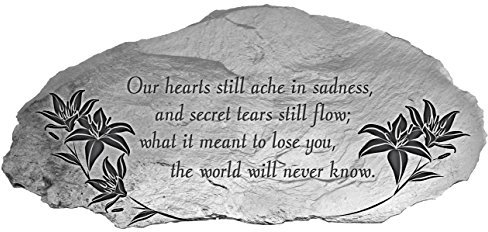 Cathedral Art Abbey & CA Gift Gedenkstein für den Garten mit Herzen, aus Metall, für Grabstätten oder Gedenkgarten, von Abbey & CA Gift