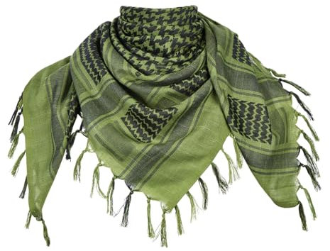 MiaoMa Shemagh Palästinenser Tuch 110 x 110 CM Baumwolle Militär Tactical Desert Schal Arabischer Wüsten Schals Unisex Halstuch Kopftuch für Männer und Frauen