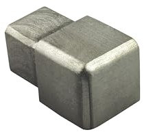 Quadrat Edelstahlschiene Fliesenprofil Fliesenschiene Edelstahl V2A L250cm 12mm Ausseneck gebürstet